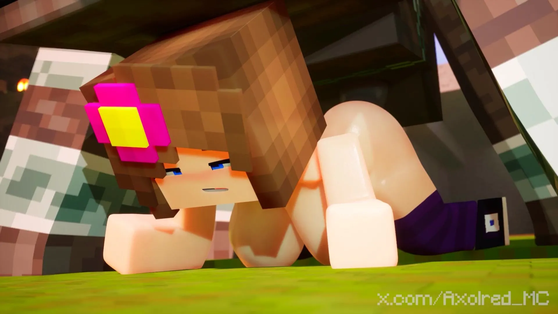 SlipperyT Jenny Fucked by Ravager - Minecraft 3D Porn