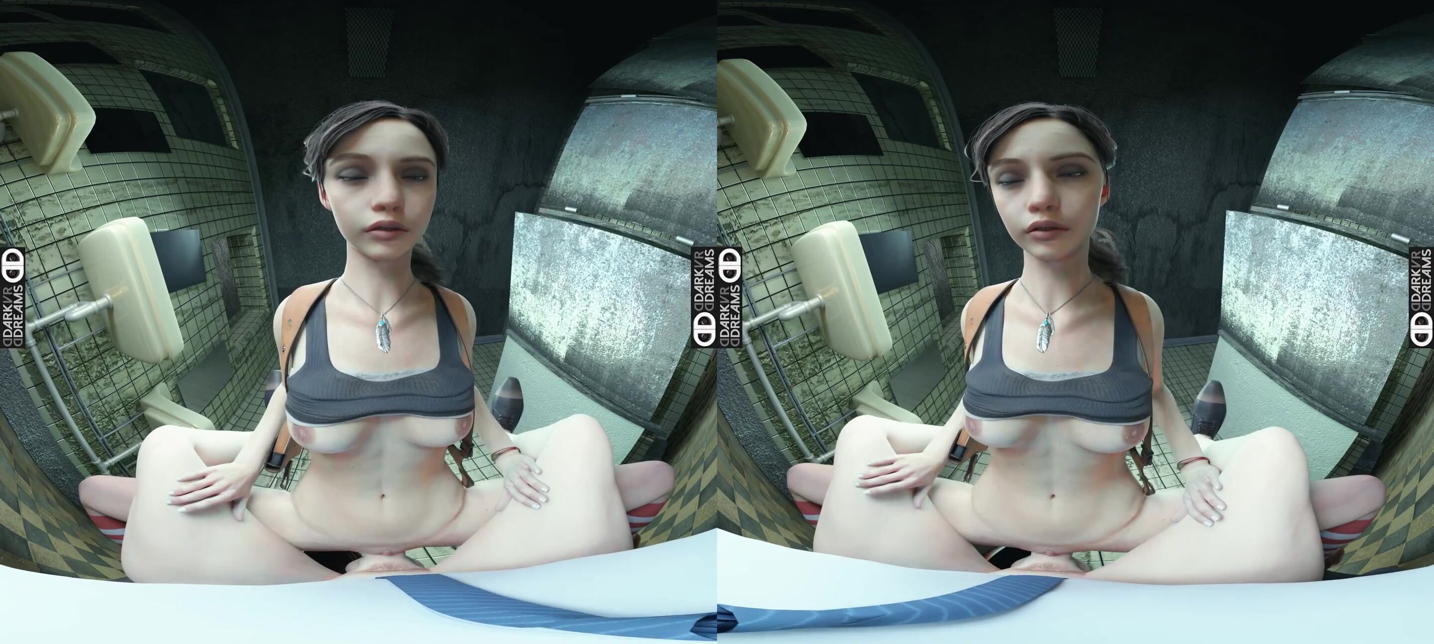 Claire Redfield VR Riding Cowgirl